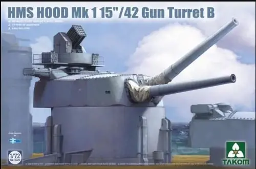 5020 1/72 HMS Hood British Battlecruiser Mk1 Gun Turret B