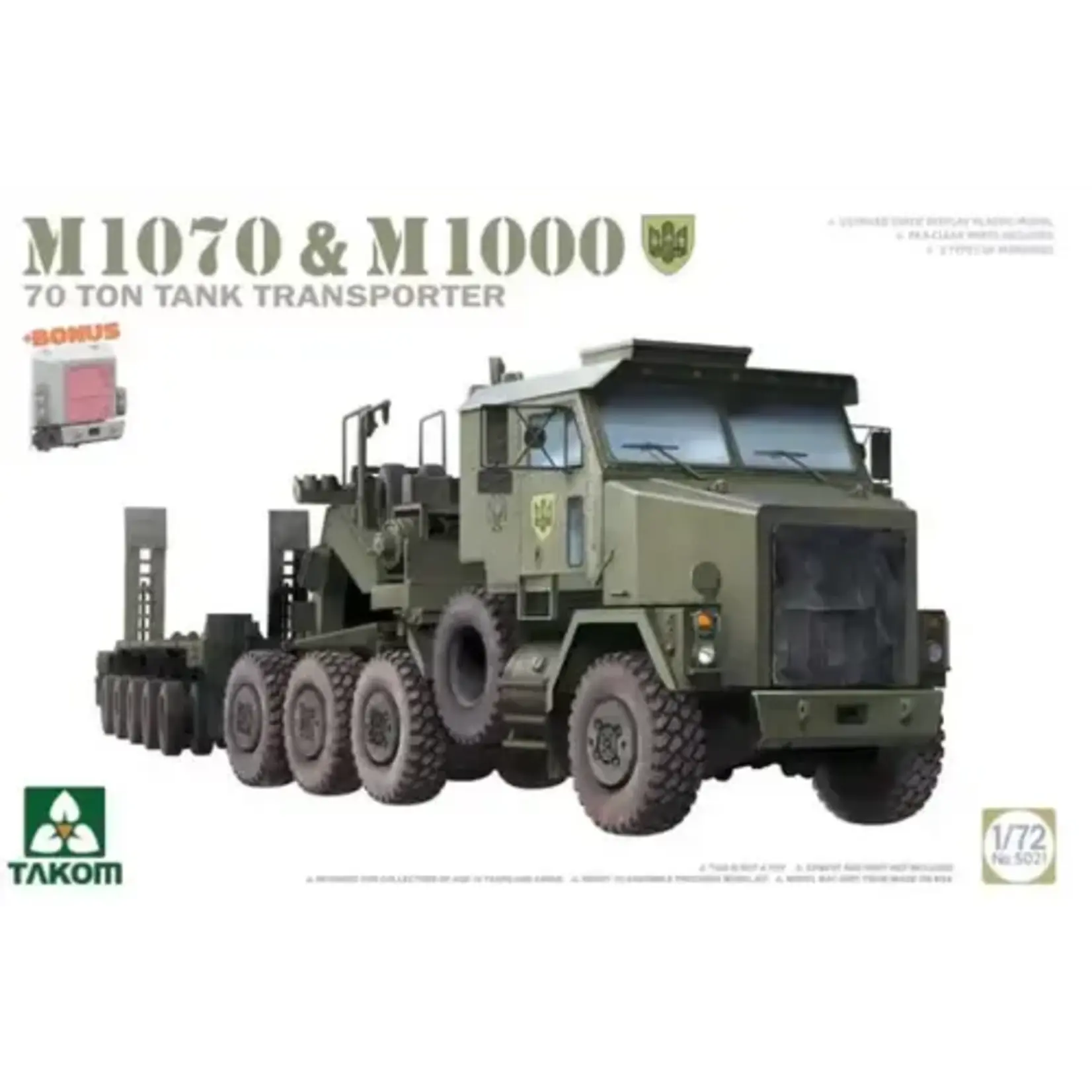 Takom 5021 1/72 M1070 Tractor  & M1000 70Ton Tank Transporter