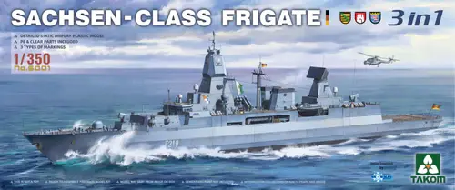 6001 1/350 Sachsen Class Frigate 3 in 1