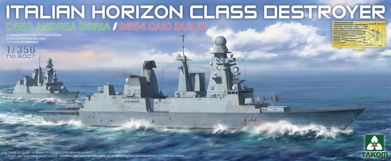 6007 1/350 D553 Andrea Doria / D554 Caio Duilio Italian Horizon Class Destroyer