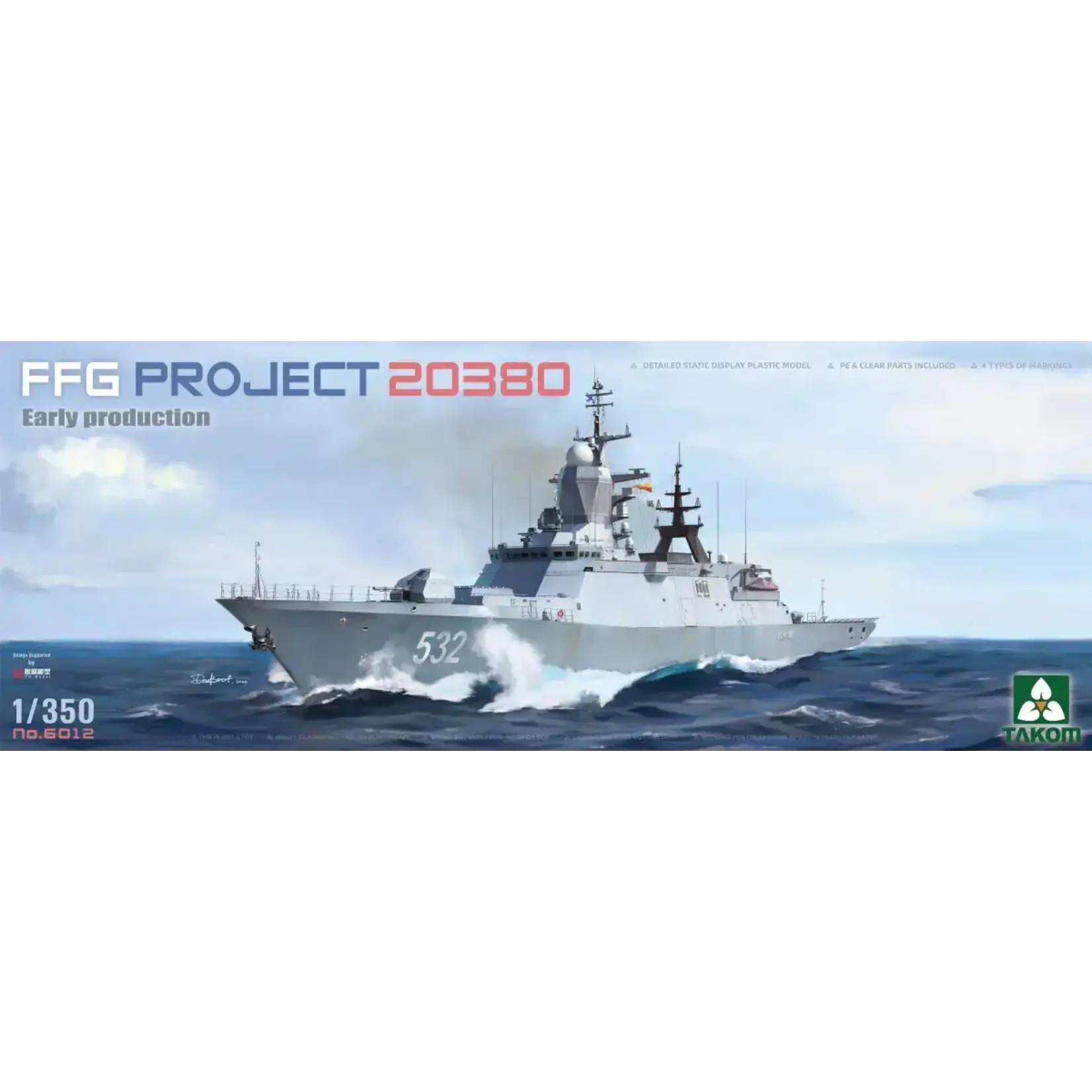Takom 6012 1/350 Russian FFG Project 20380 Early Production Frigate