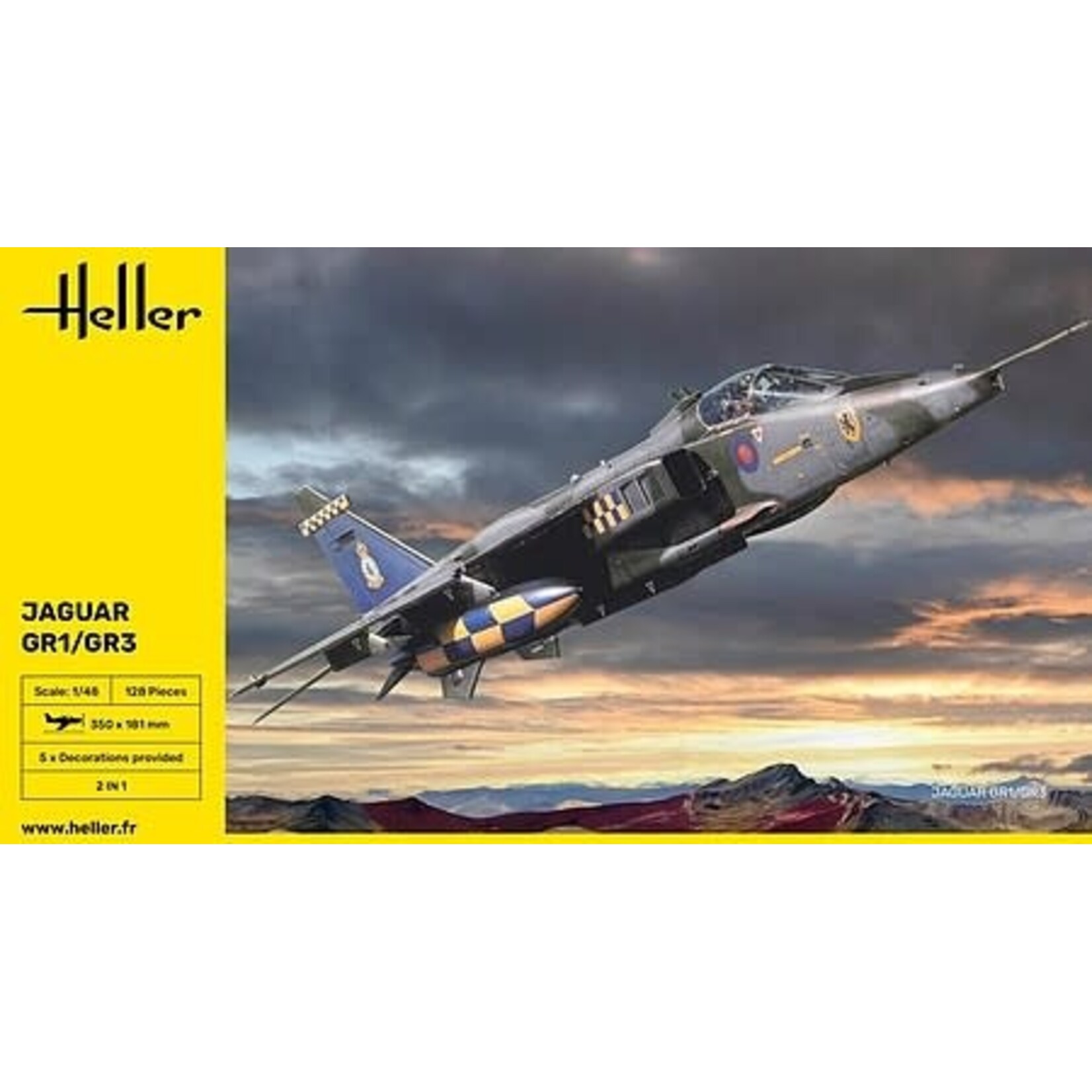 Heller 80427 1/48 Jaguar GR1/GR3 Ground Attact Aircraft