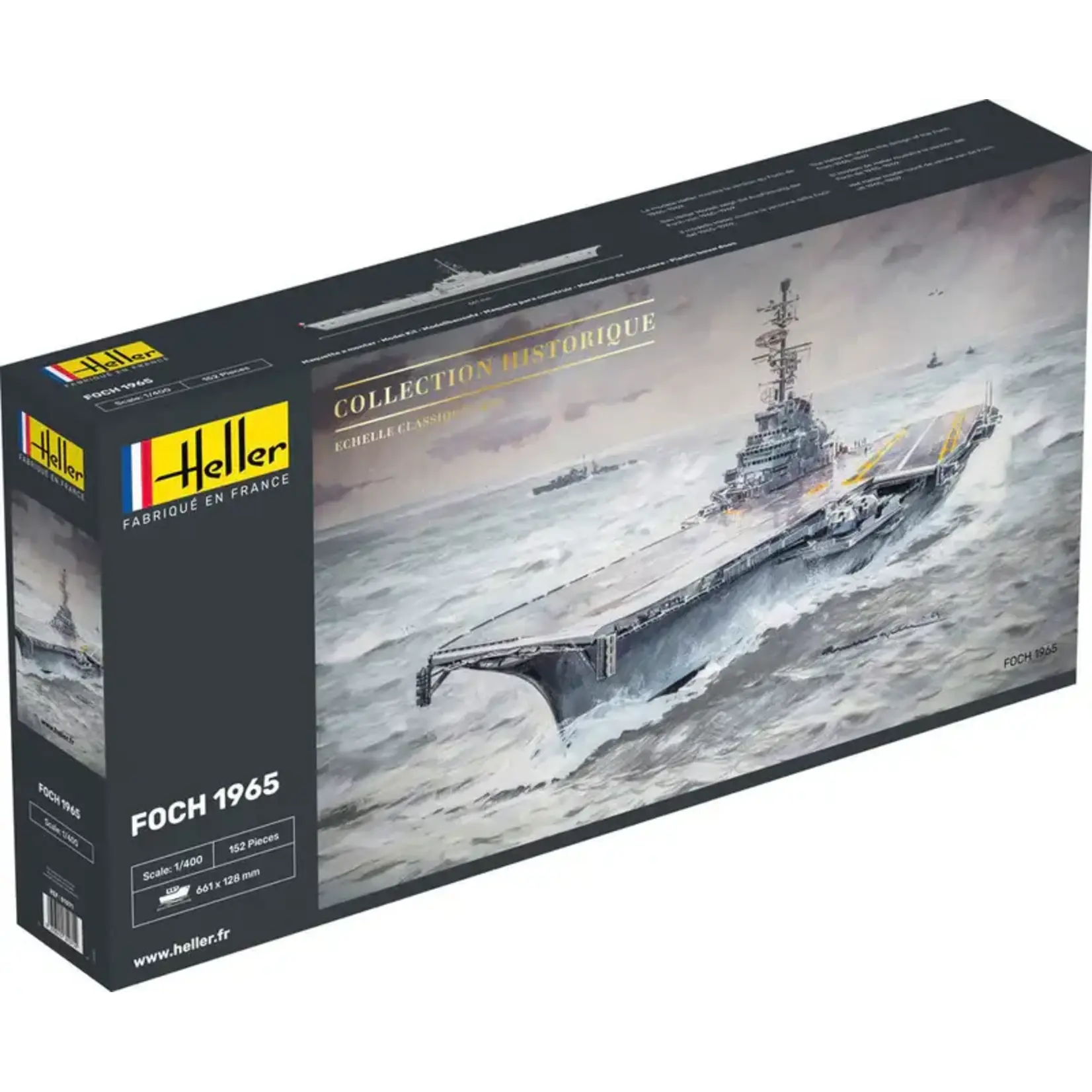 Heller 81071 1/400 Foch French Aircraft Carrier 1965