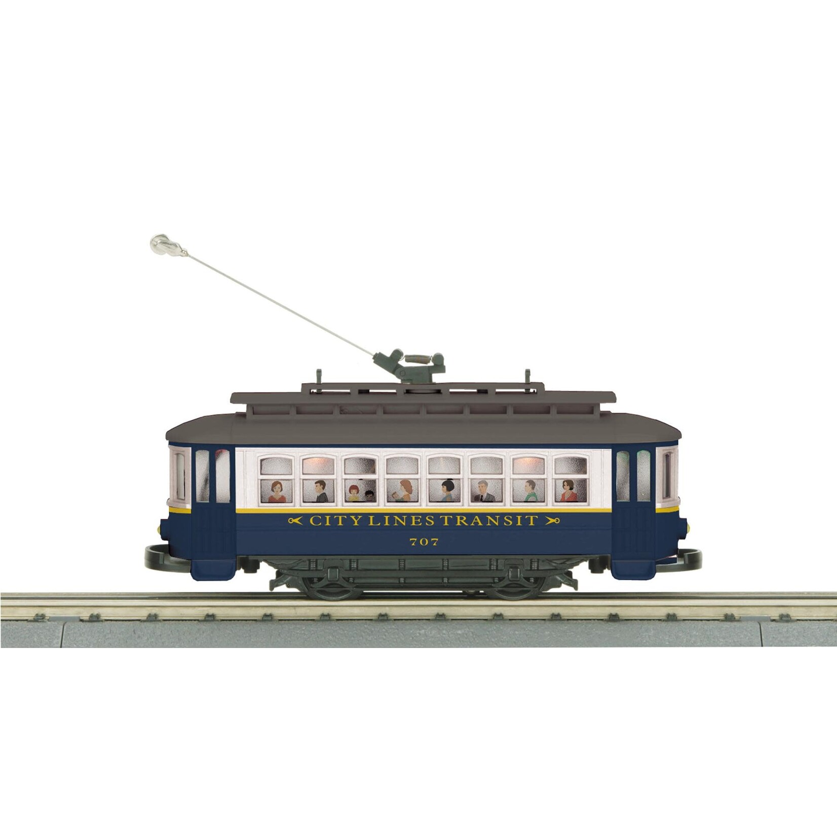 MTH 305257 O City Lines Bump-n-Go Trolley