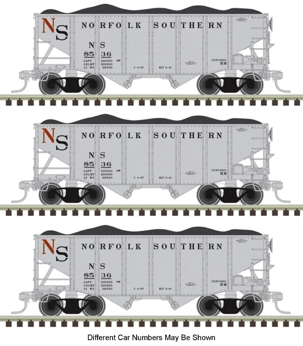 50007219 N 55 Ton Coal Hopper NS 3pk