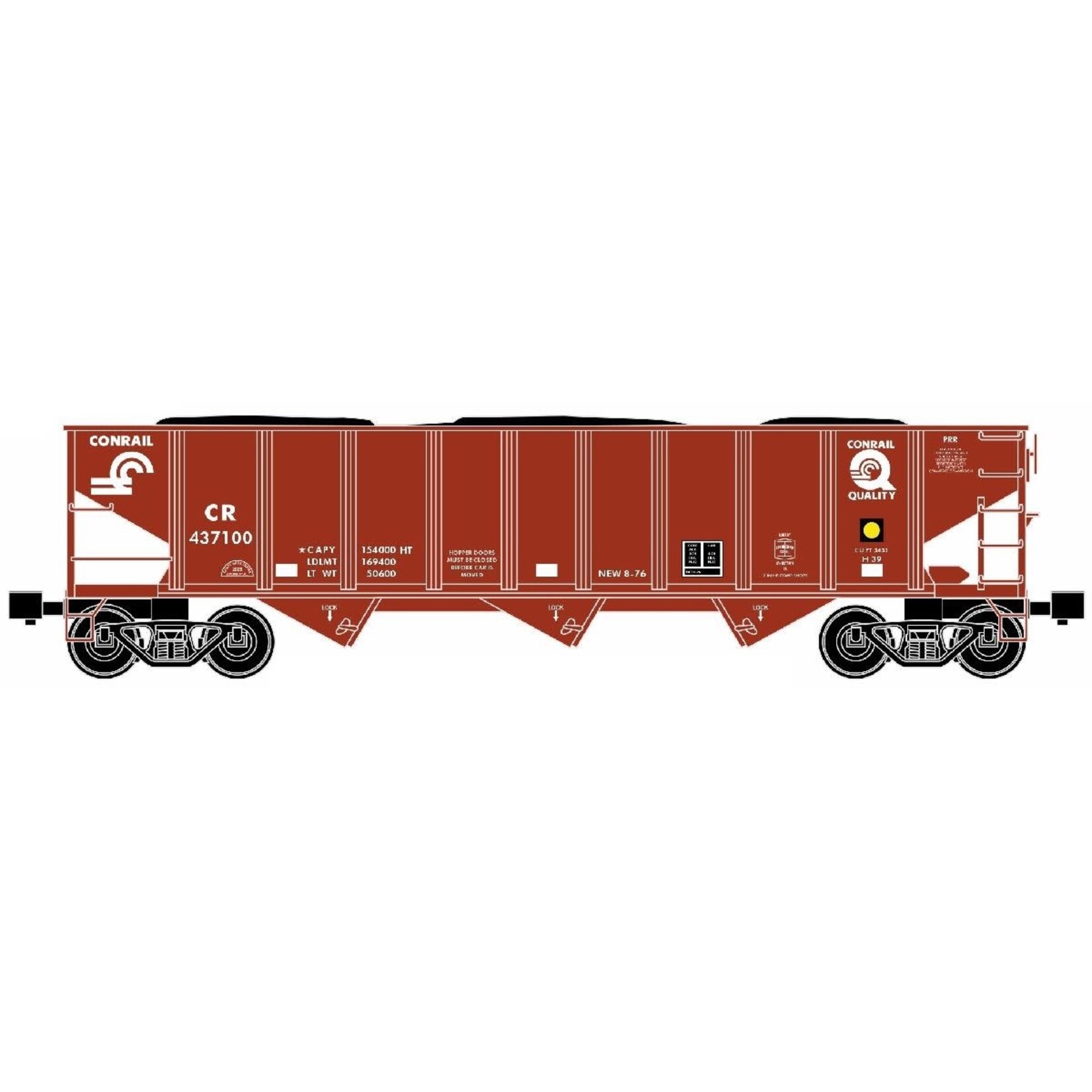 Ready Made Trains 66205 O 3 Bay Hopper CR