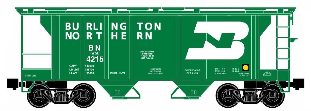 86328 O 2 Bay Covered Hopper BN