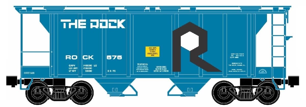 86340 O 2 Bay Covered Hopper The Rock