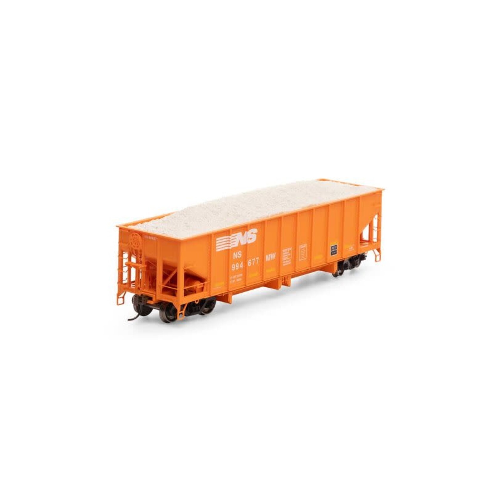 Athearn 7639 HO 40' Ribbed 3-Bay Ballast Hopper NS #994677