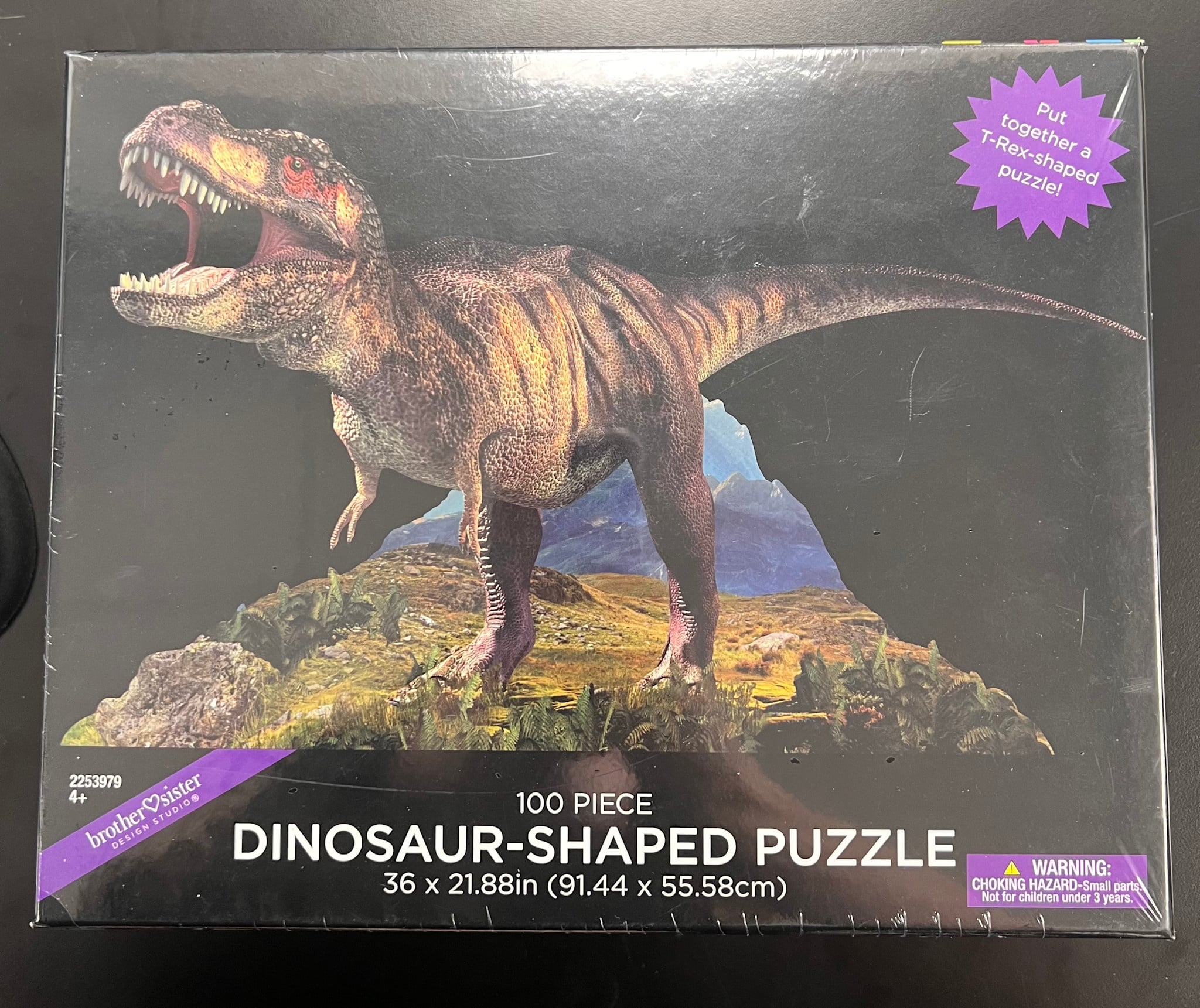 T-Rex Shaped 100pc Puzzle
