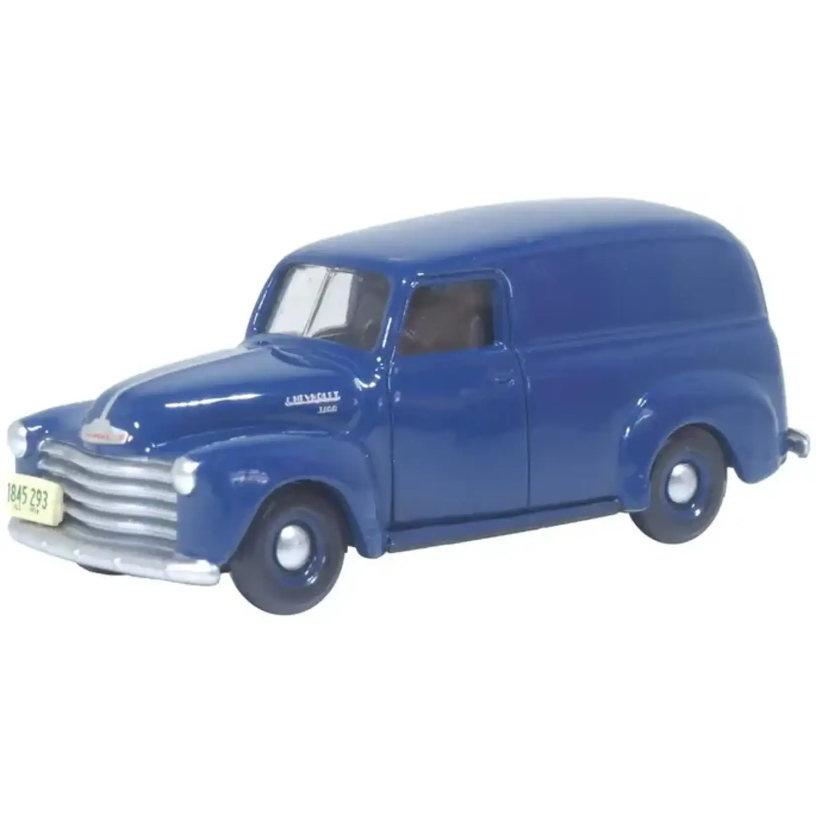 Oxford Diecast 87CV50006 HO 1950 Chevrolet 3100 Panel Van -Mariner Blue