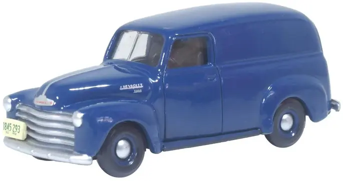 87CV50006 HO 1950 Chevrolet 3100 Panel Van -Mariner Blue
