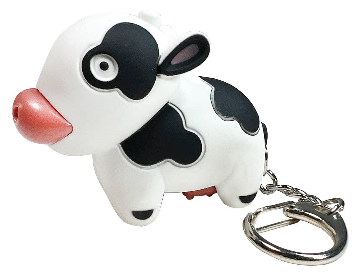 Cow Key Ring w/ Sound and Light
