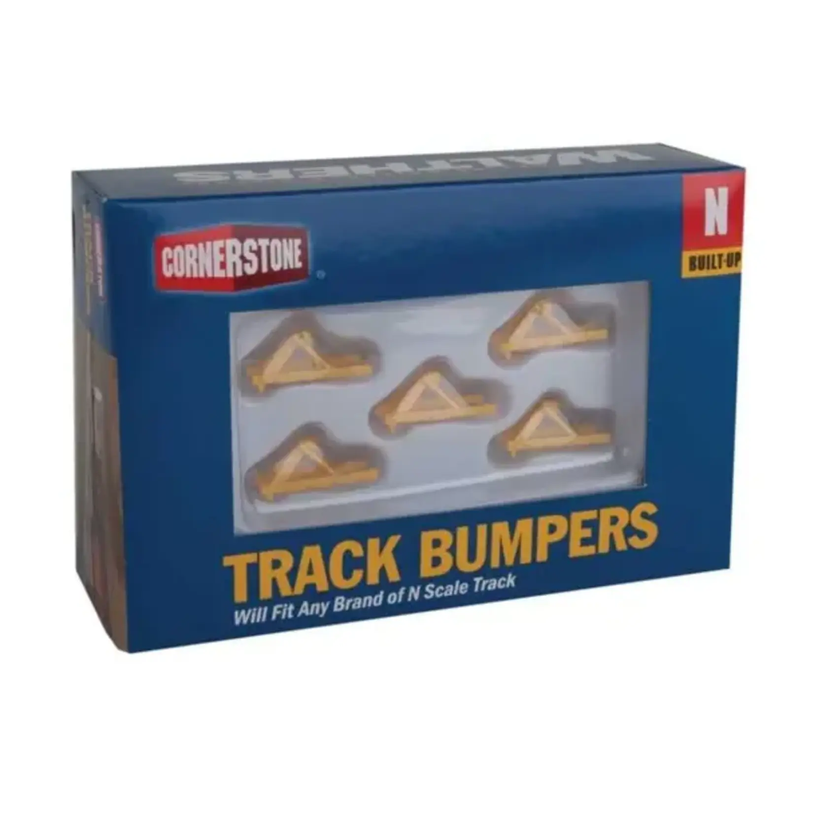 Walthers 9332602 Track Bumpers Yellow 5pk