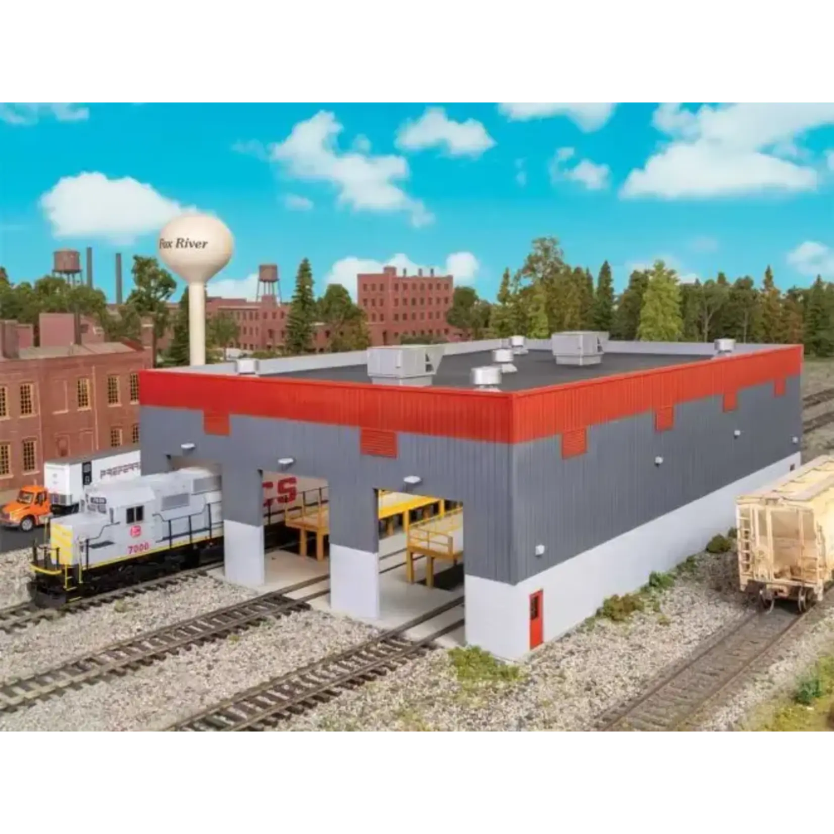 Walthers 9333908 HO Modern Diesel Shop Kit