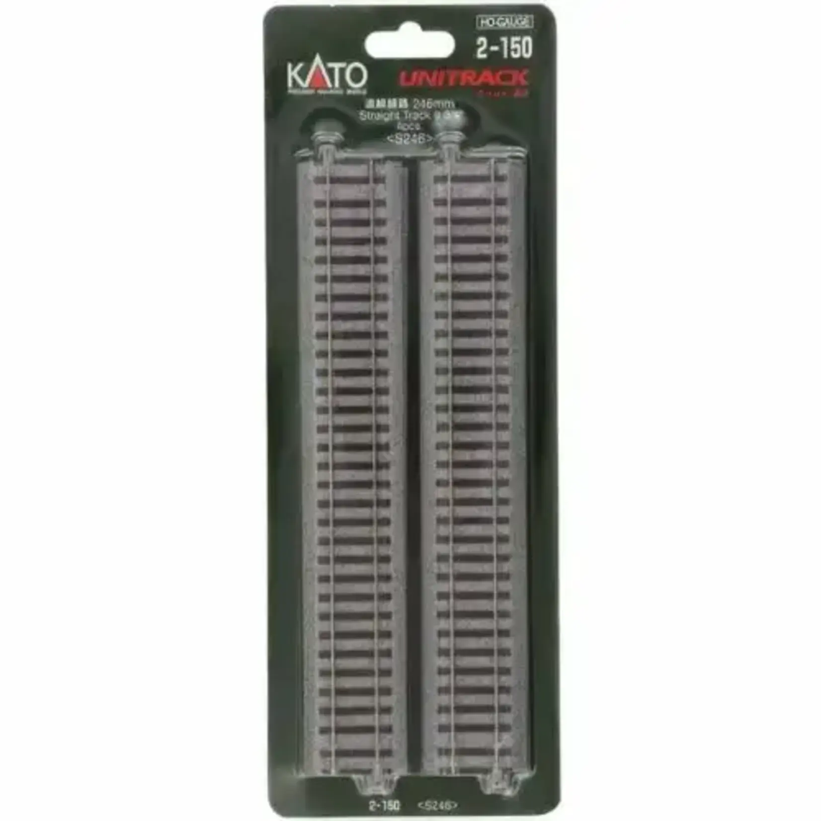 Kato 2150 HO 246mm Straight Track - 4 pc