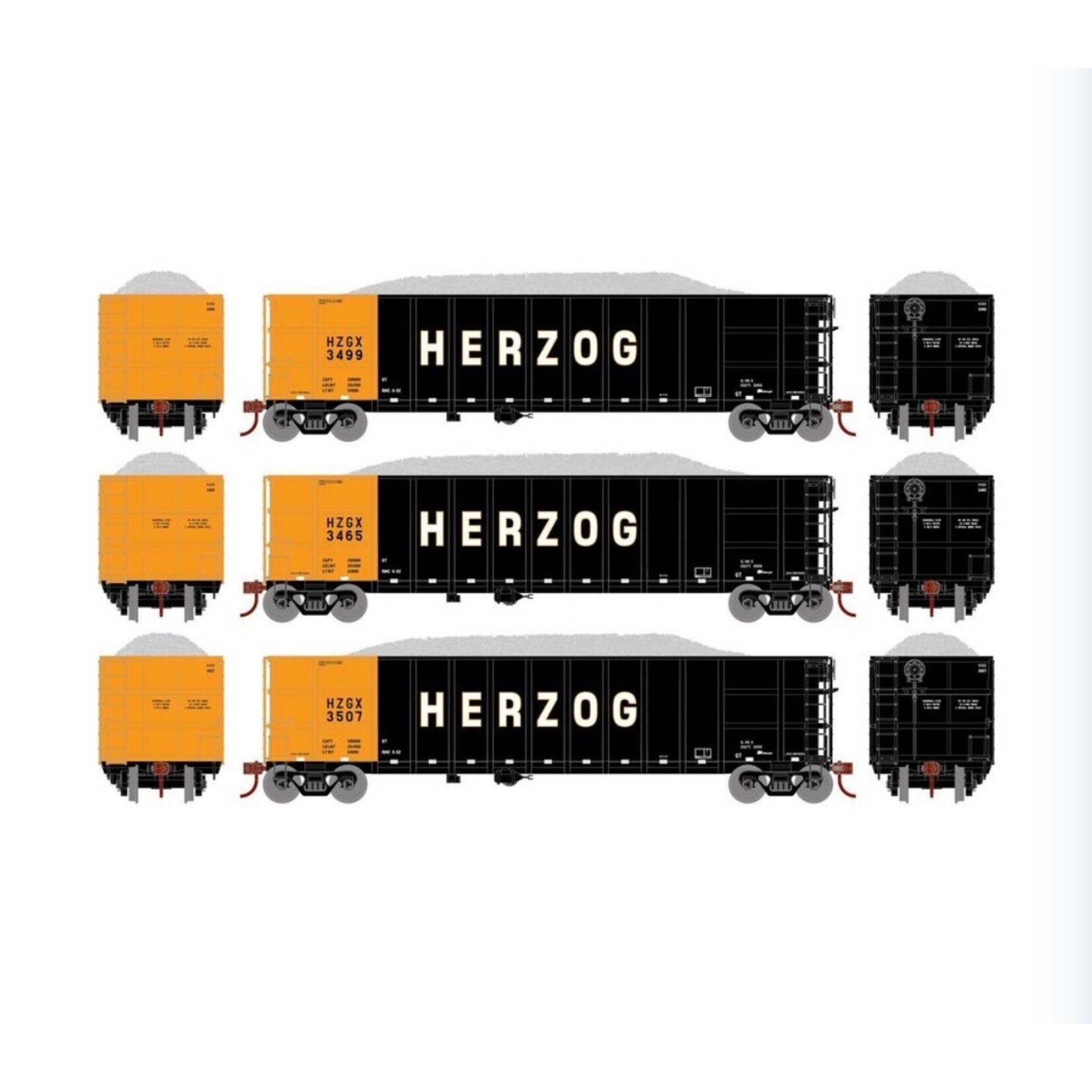 Athearn 7670 HO Thrall High Side Gondola w/Load HZGX #3 (3)