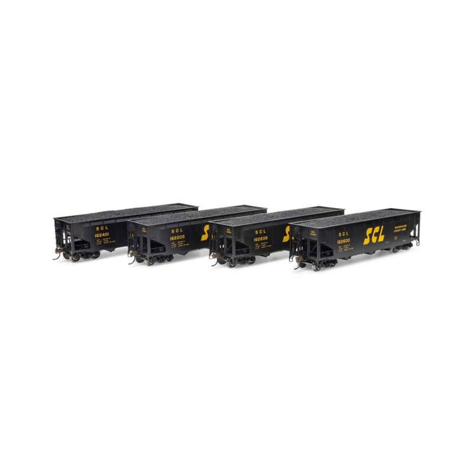 Athearn 33091 HO 40' Offset Coal Hopper w/Load SCL #2 (4)