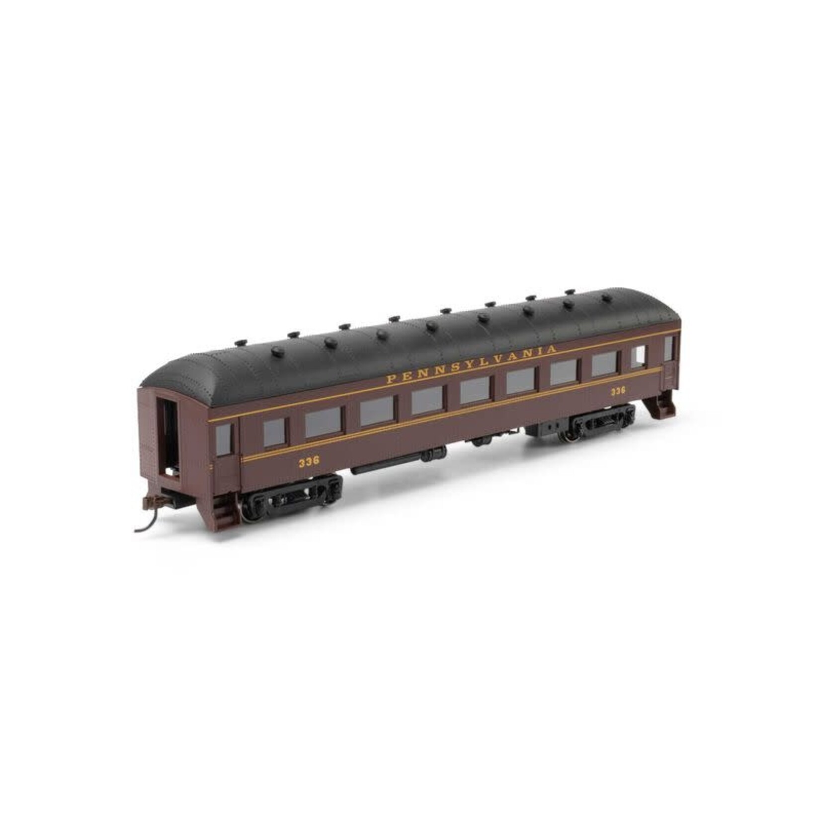 Athearn 73030 HO RTR Arch Roof Coach PRR #336