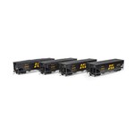 Athearn 33090 HO 40' Offset Coal Hopper w/Load SCL #1 (4)