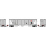 Athearn 1724 N PS-2 2893 3-Bay Covered Hopper MILW Primed For Grime