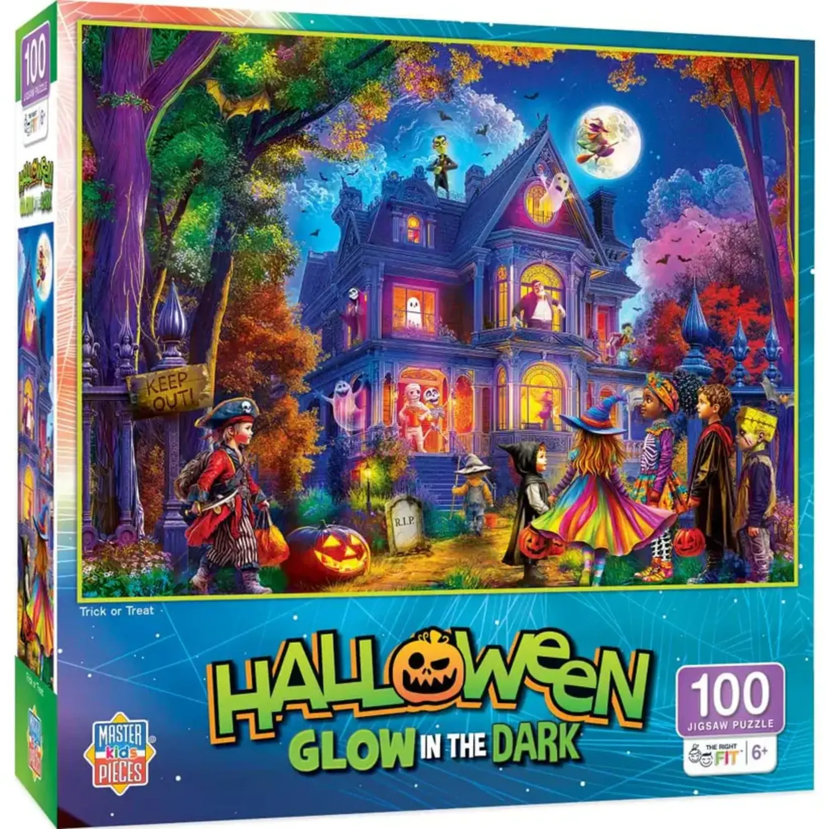 MasterPieces Trick Or Treat Glow 100pc Puzzle