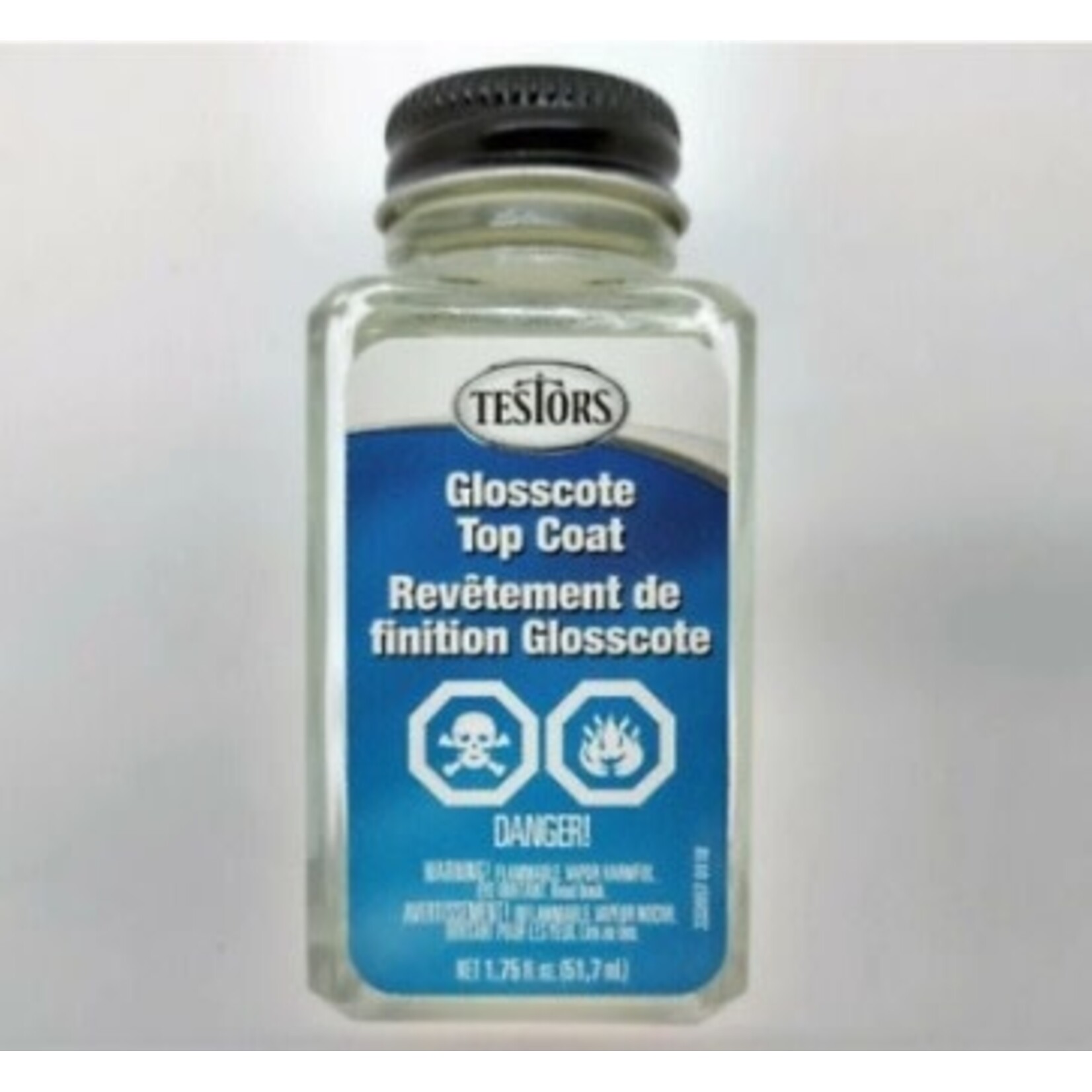 Testors 1161 Glosscote Clear Finish -- 1-3/4oz 51.8mL Bottle