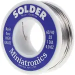 Miniatronics 1064004 Rosin Core Solder 60/40 4oz