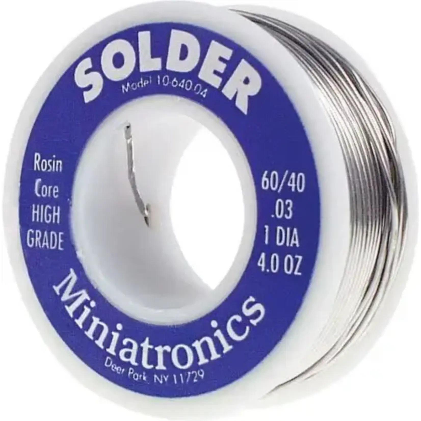 Miniatronics 1064004 Rosin Core Solder 60/40 4oz