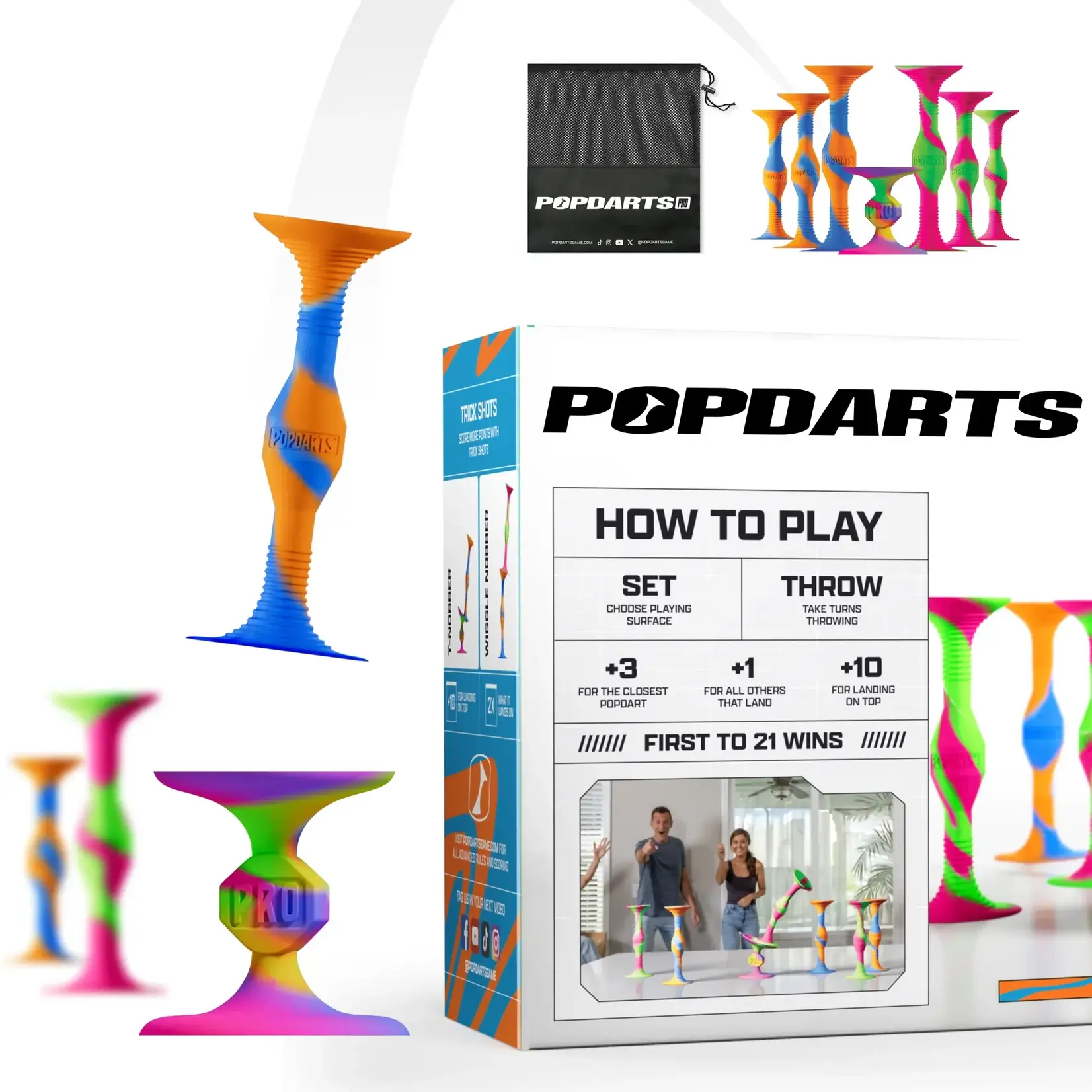 PD Games PopDarts Pro Pack Neon
