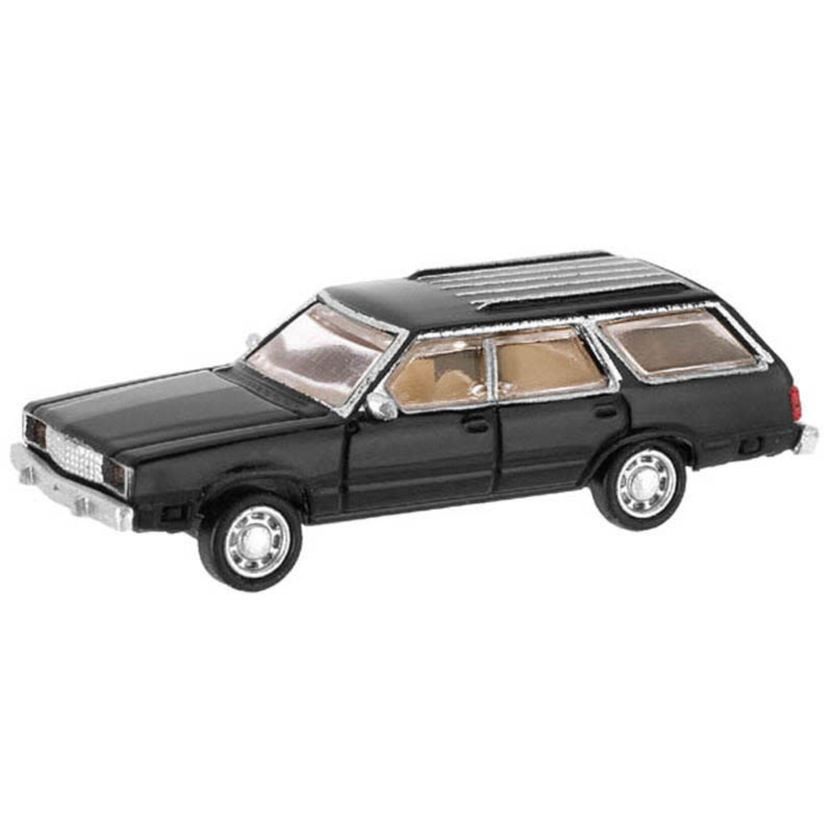 Atlas 60000037 N 1978 Ford Fairmont Wagon Black - 2 Pack
