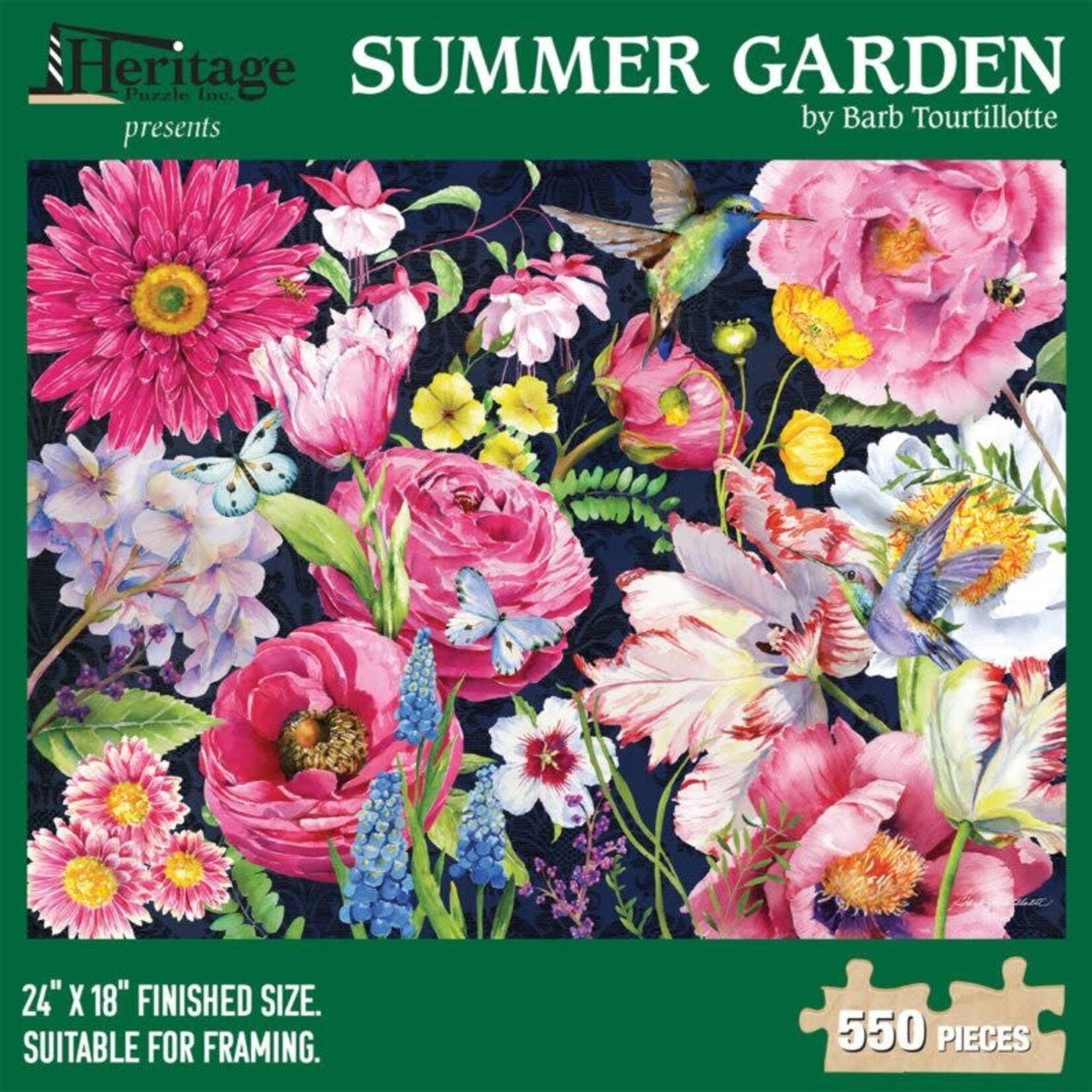 Heritage Puzzle 40710 Summer Garden 550 Piece Puzzle