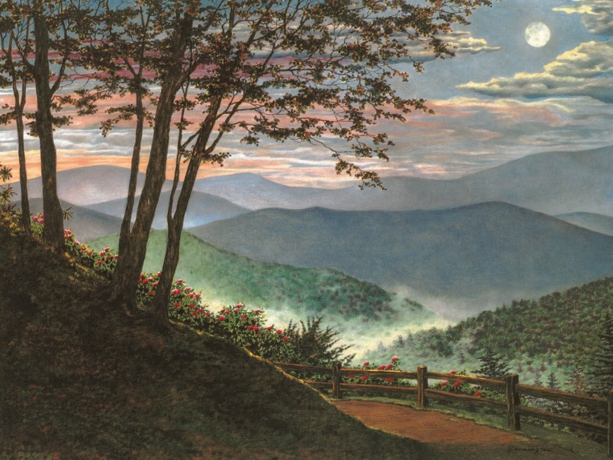 80314 Smoky Mountain Twilight 550 Piece Puzzle