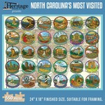 Heritage Puzzle 60204 North Carolina's Most Visited 550 Piece Puzzle