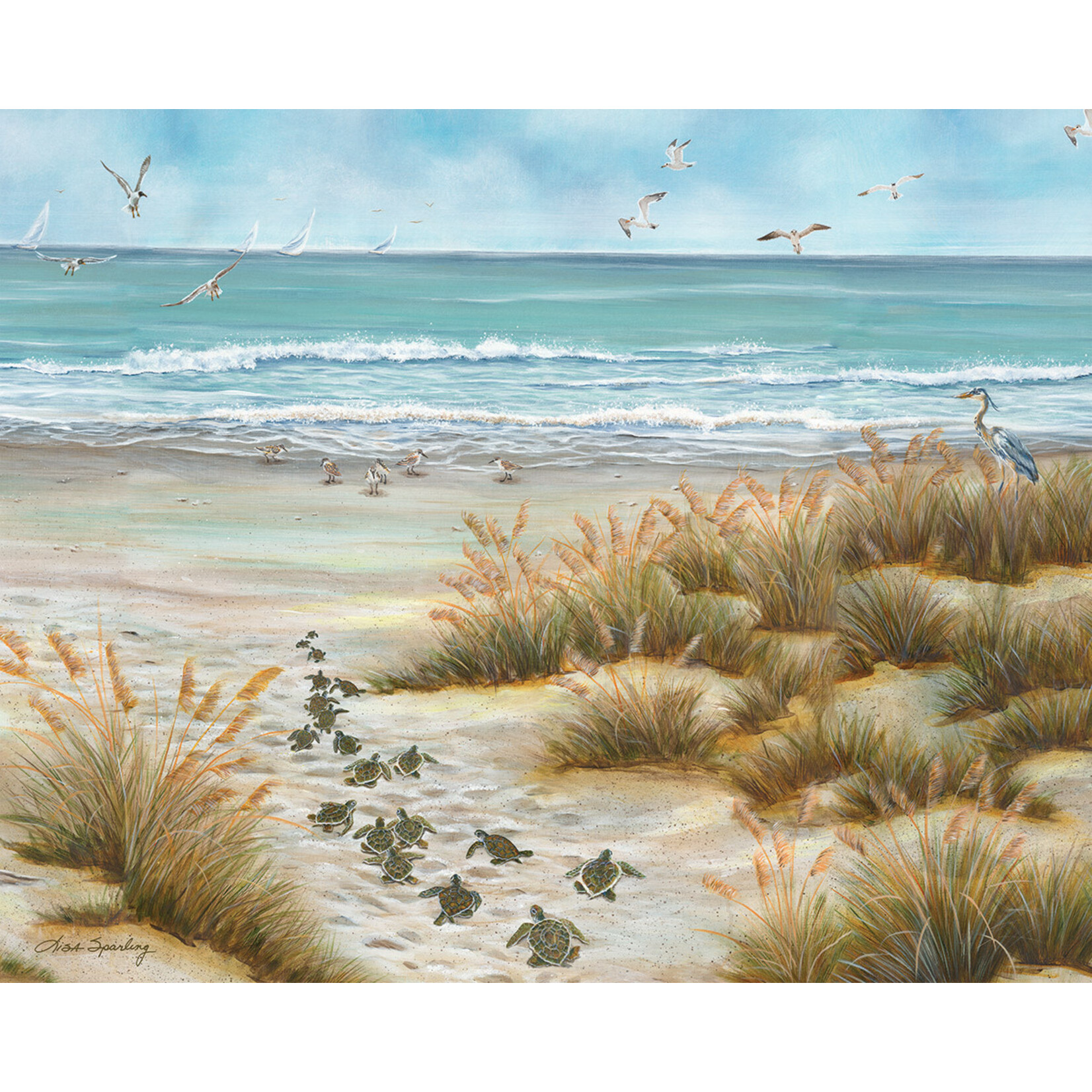 Heritage Puzzle 30715 Ocean Bound 1000 Piece Puzzle