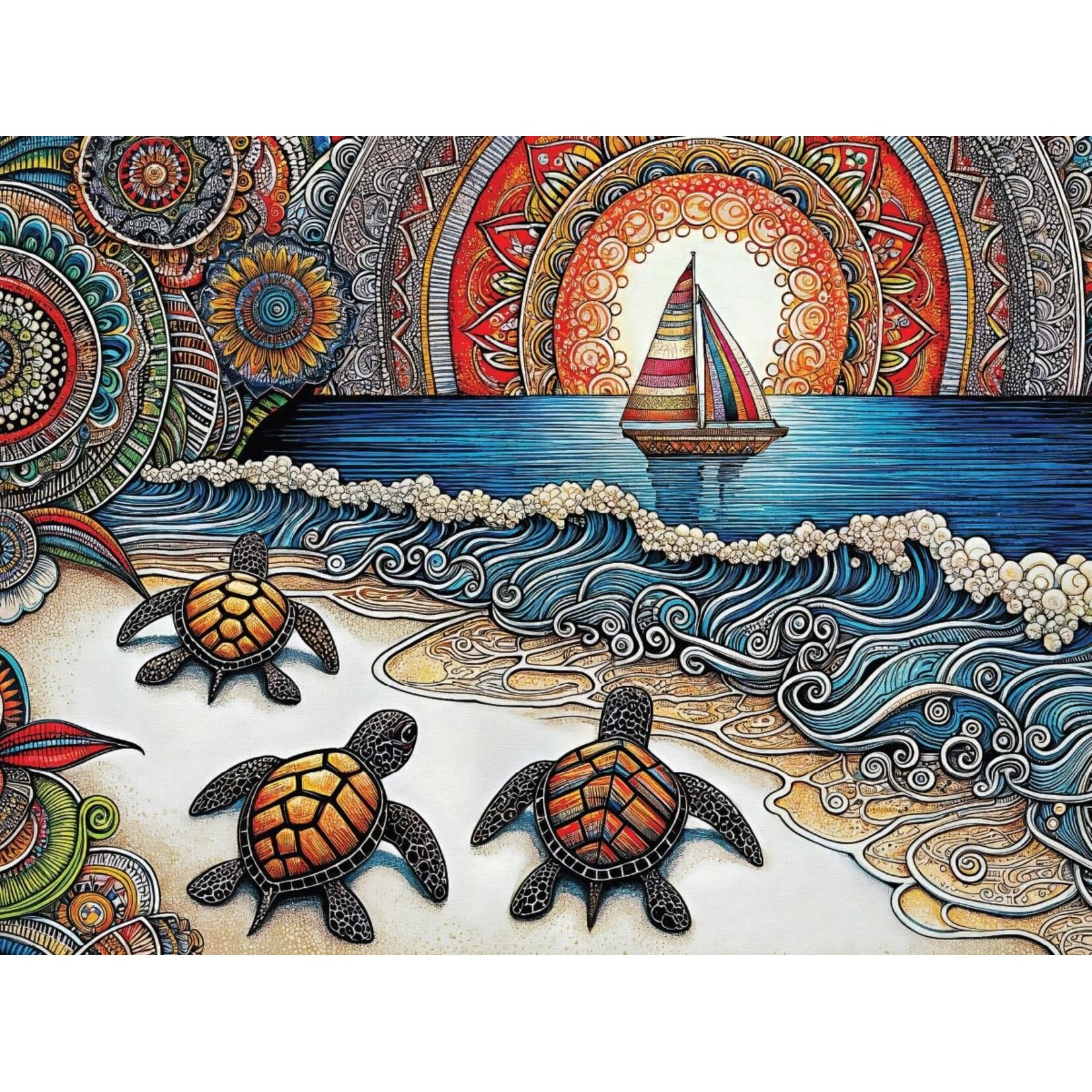 Heritage Puzzle 40620 Turtle Beach 550 Piece Puzzle