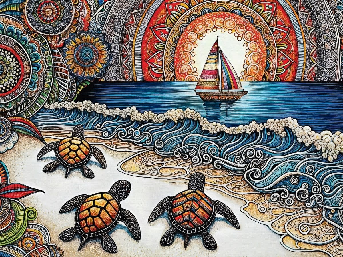 40620 Turtle Beach 550 Piece Puzzle