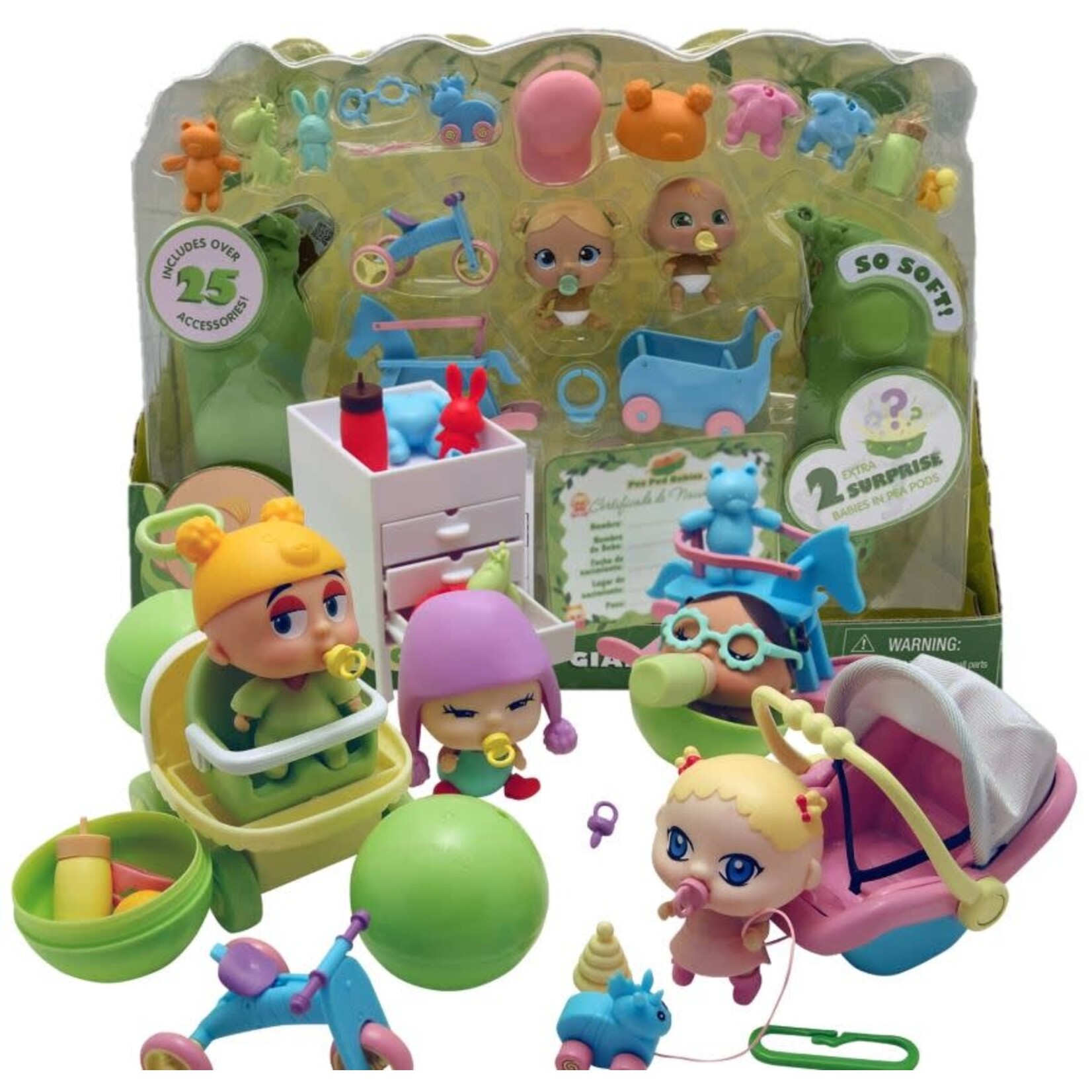 Thin Air Pea Pod Babies Giant Playset