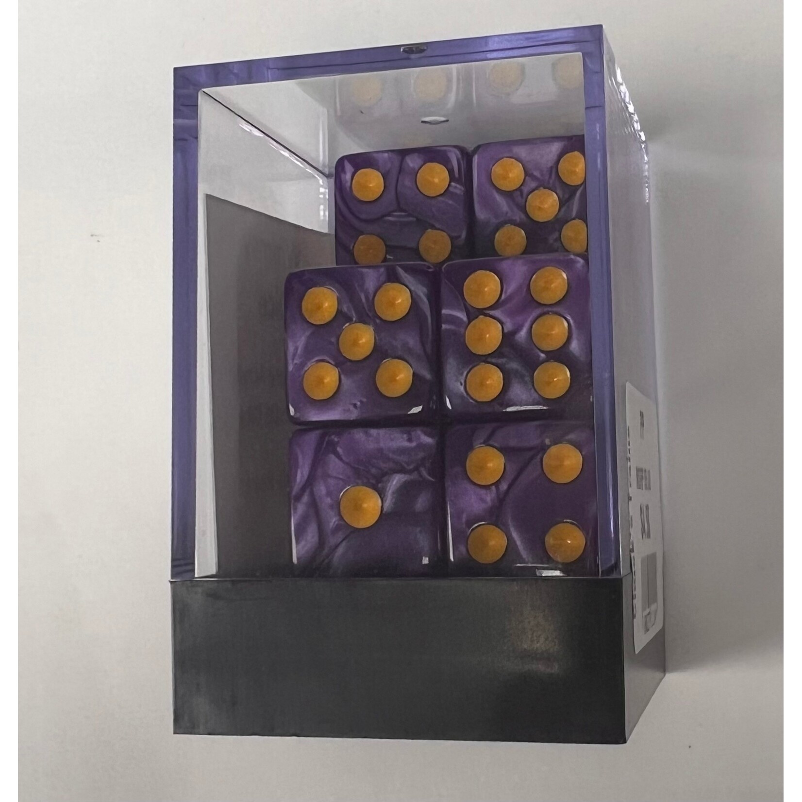 Whimsy Dice 10 Square Acrylic 16mm D6 - Purple Pearl