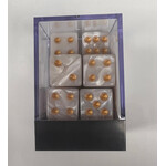 Whimsy Dice 10 Square Acrylic 16mm D6 - White Pearl