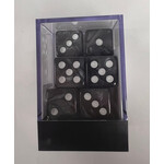 Whimsy Dice 10 Square Acrylic 16mm D6 - Black Pearl
