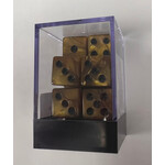 Whimsy Dice 10 Square Acrylic 16mm D6 - Yellow Pearl