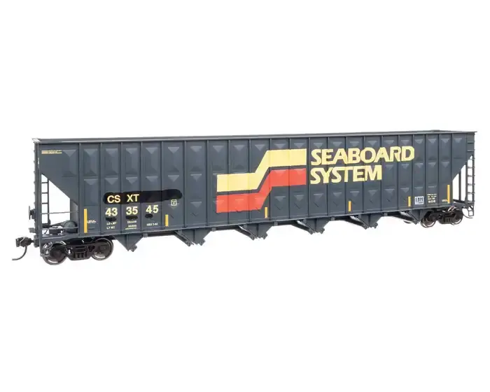 91056374 HO Wood Chip Hopper CSXT 433545 - Patched Seaboard