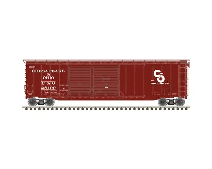 20006575 HO 50' Postwar Box Car Chesapeake & Ohio #28199