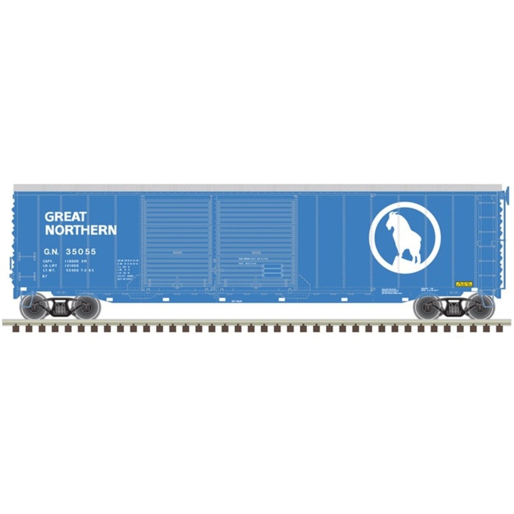 Atlas 20006579 HO 50' Postwar Box Car Great Northern #35055