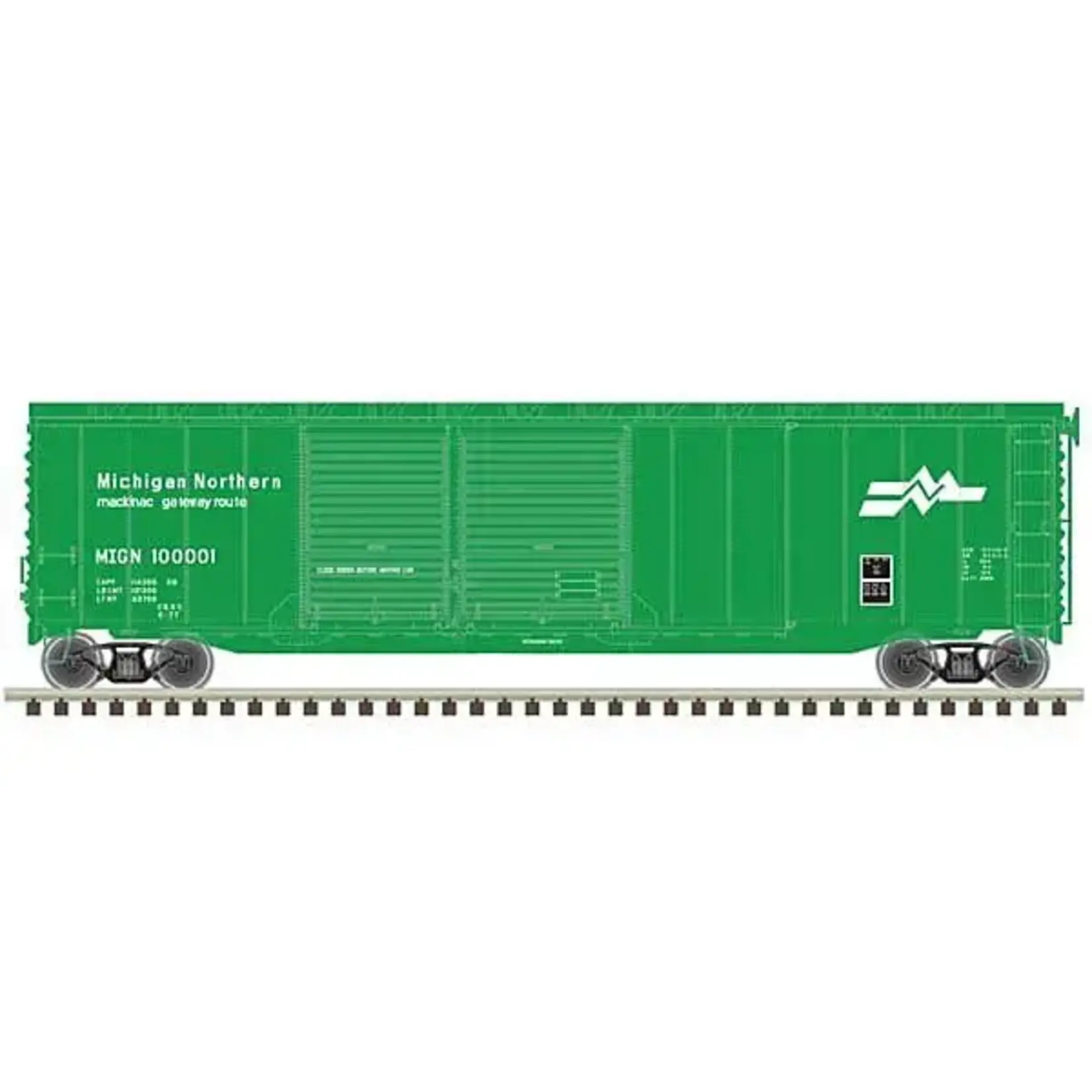 Atlas 20006586 HO 50' Postwar Box Car Michigan Northern #100002