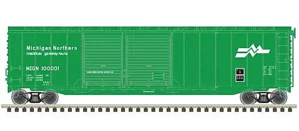 20006586 HO 50' Postwar Box Car Michigan Northern #100002