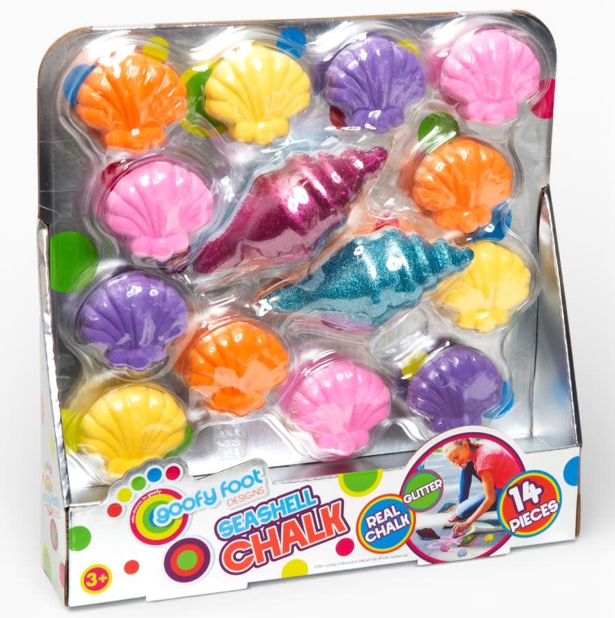 Seashell Sidewalk Chalk 14 Pieces