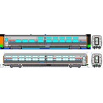 Kato 356222 HO Amtrak Viewliner II Sleeper