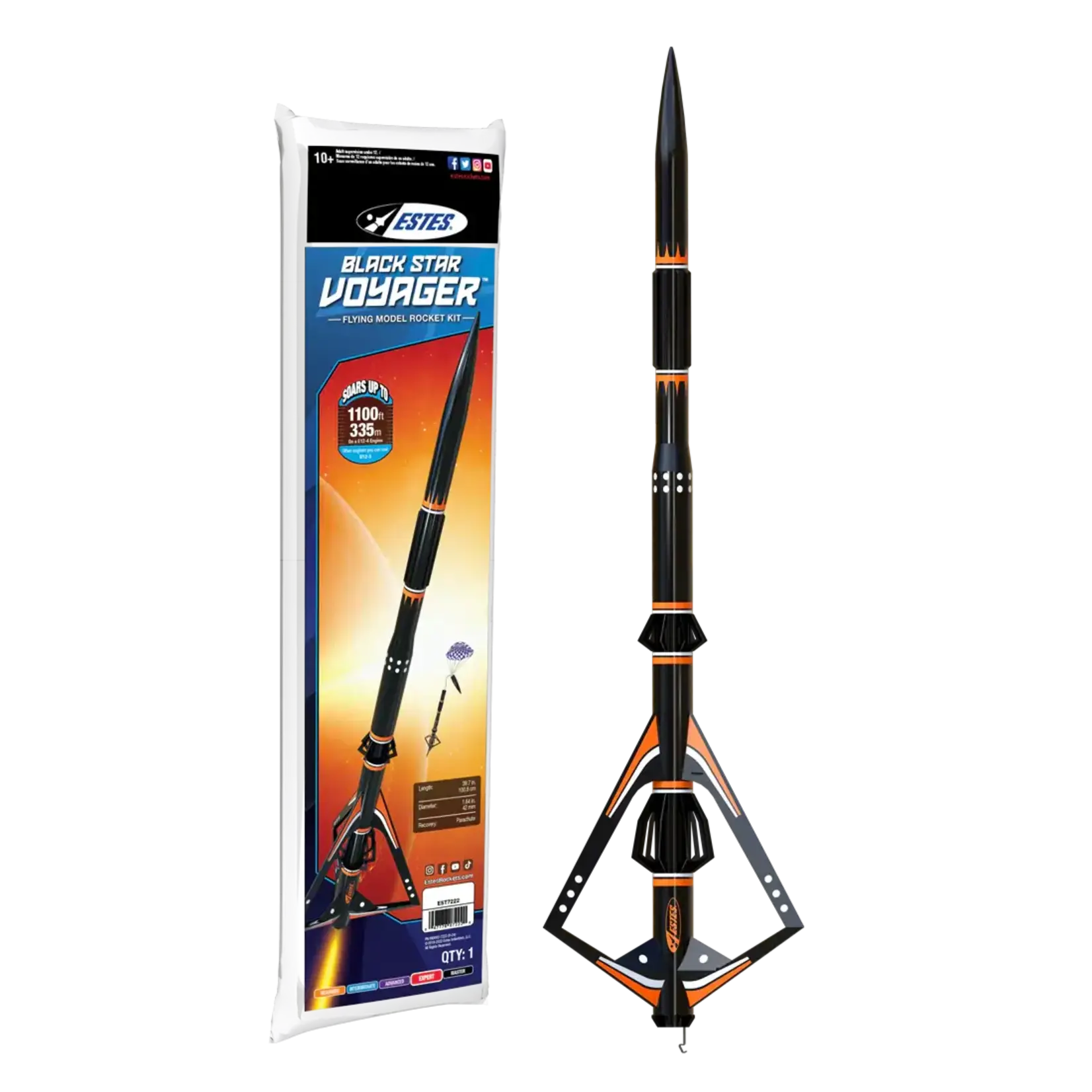 Estes 7222 Black Star Voyager Rocket